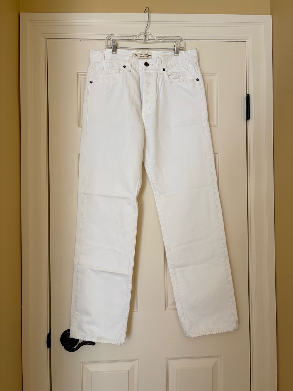 NILI LOTAN Smith cotton mid-rise straight jeans - Picture 9 of 12